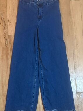 Billabong Wide-Leg High-Rise Jeans in Deep Blue